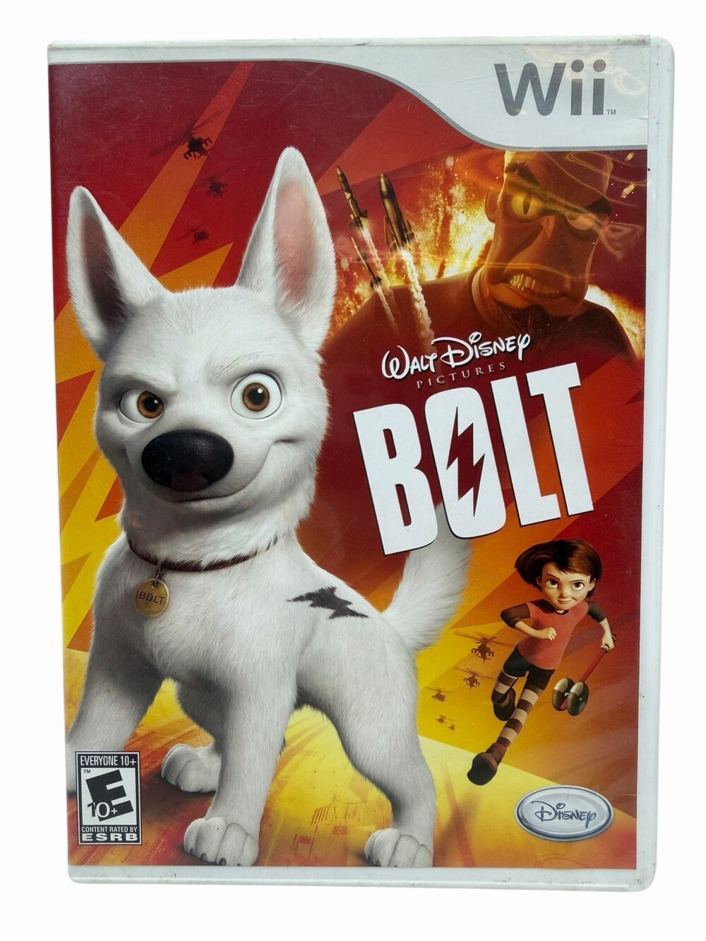 Disney Bolt Nintendo Wii 2008 Complete CIB w/ Manual Action Adventure E10+